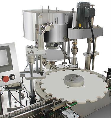 Machine à étiquettes de capsulage de Tableau de Topfilling de machine de liquide crème cosmétique automatique de pot et remplissante
