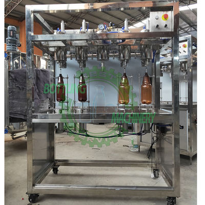 Ligne carbonatée de remplissage de boissons d'ANIMAL FAMILIER semi automatique de la tête 1000BPH 4/bouteille en verre